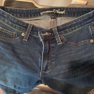 Dark wash high waisted jeans